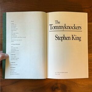 Stephen King The Tommyknockers First Edition Horror Fiction Hardcover Book